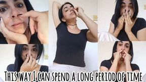 Picking my nose incessantly