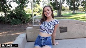 Horny Karter Foxx gets her teen pussy stretched