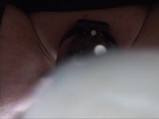 Estim e-stim dripping cum