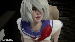 在廁所與2B的偶遇