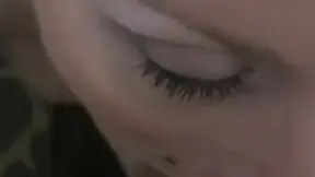 Mature blonde Melanie gives a sultry blowjob