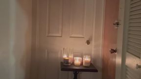 48 tight bodied milf dancing in a sheer fishnet body stocking