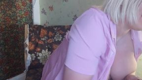 Stepmom shows neighbor how suck him stepson