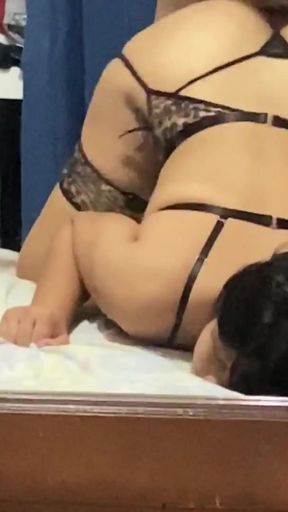 Captivating moment from "I fuck this slut I met in tondero with her black lingerie"