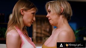 MOMMY'S GIRL - Stacked MILF Dee Williams Lifts Stepdaughter Melody Marks' Spirits With Hot Sex