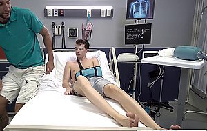 Older stepbrother fucks twink in the emergency room