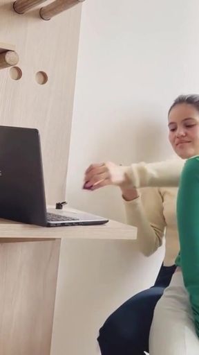I follow my lesbian ex in her new apartment!!   Clip 1