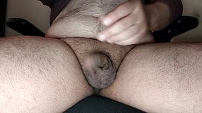 Chubby jacks off and cums twice without stopping #11
