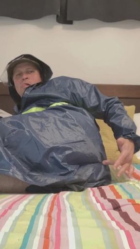 A Hotel Security Guard Sits on a Bottle