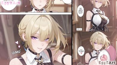 Zenless Zone Zero Evelyn deep throat blowjob manga cumshot rough sex
