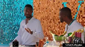 Blonde milf Brandi takes on BBCs in hotel