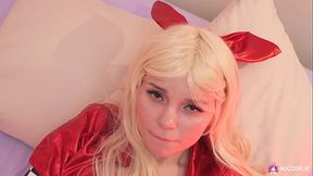 Blonde cutie Maddy Nelson gets herself off with toys