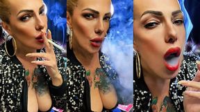 Smoky-lipped stepmother feeding the lungs - Dunhill International Cork Filter