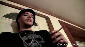 Intense cock rubbing and smoking by straight Nolan and York Reid