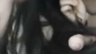 Long Haired Babe Gives Blowjob in Kitchen with Erotic Role Play