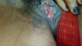 Red Lace & Deep Bush: Dorothy’s Hairy Pull-Aside POV
