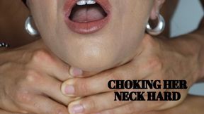 Choking her neck hard - Mr and Mrs C
