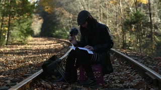 Enby in thigh-highs reads you more Derrida (Specters of Marx, SFW)