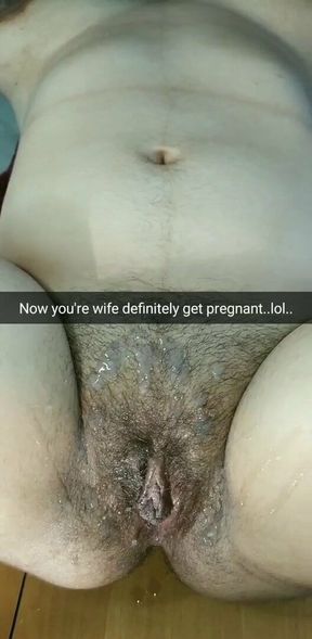 After that load your hotwife is getting pregnant for sure!