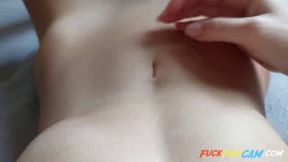 Playing with my Belly Button - Navel Fetish Solo