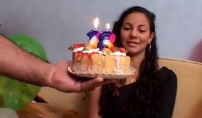 Latina MILF Camila fucked hard for her birthday