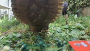 Nicoletta's Playful Afternoon in the Park: The Woman Who Found Joy in Stepping on Tiny Toy Soldiers