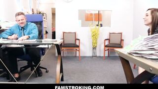 Barely Legal Step Daughter Seduces Stepdad At His Work - Bambi Brooks,