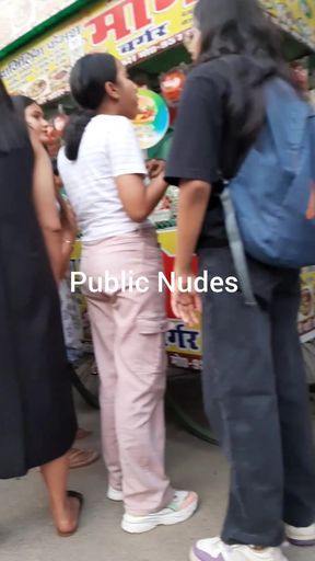 Indian teen gets naked in public