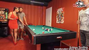 Seductive German MILF gets a naughty MMF threesome