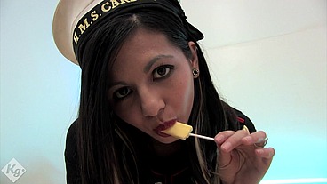 Cute Asian Babe Loves Semen