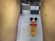 Rear view pee