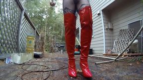 Jon Scarecrow Playing with His Big Fake Tits Compilation