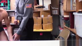 Young Latino devastated by security officers bare fat dick