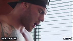 (William Seed) Bringing His Huge Cock Over To The Hungry San'_s Soft Lips -  - Follow and watch William Seed at www.men.com/william