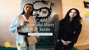 Samy and Marty POV karate kicks domination