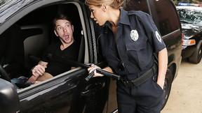 ”Latin officer caught on a guy jerking off in his car!”
