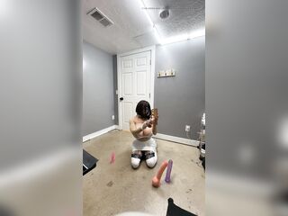 Hot trans Wearing sexy tight white latex skirt