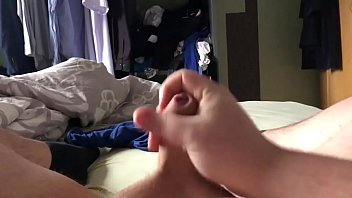 young German Boy lonly at home masturbating