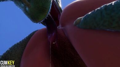 Busty girls mating with monster dicks deep in lizardman DP