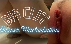 Big Clit Masturbation - Underneath the Shower - Trixie Fox