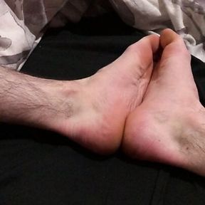 Sub boy feet and dick