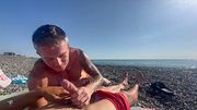 The guys couldn't resist and had sex right on the beach