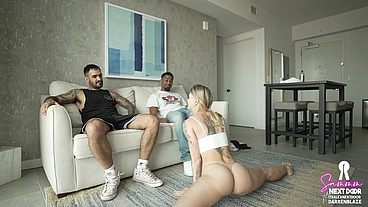 Doing Yoga in front of husband's BBC friend