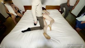 cum inside orgy to get my wife pregnant - 4 creampies in a row with strangers (long version)