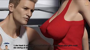 Blonde amateur Katia works out and gets fucked in a cartoon