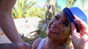 Blonde-haired tomboy Katerina Kay gets nicely fucked outdoors