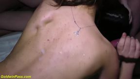 German teens go wild in a crazy bukkake groupsex party