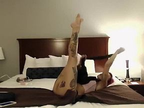 Francesca Le and Holly Halston boobs to boobs rubbing 01