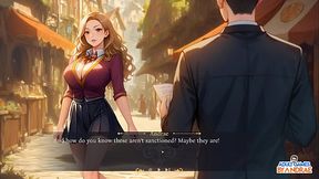 Busty demon girl Athena seduces in 3D anime game