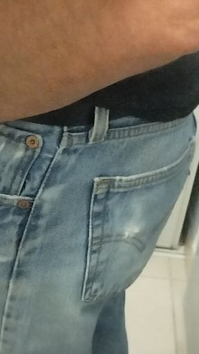 Denim jeans fetich masturbation